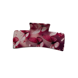 Средняя Орхидея Пластиковые заколки для волос с когтями бабочки, аксессуары для волос для женщин и девочек, средне орхидеи, 105 мм