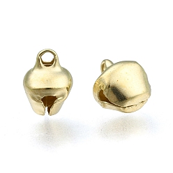 Golden Iron Bell Charms, Golden, 14x11.5x10mm, Hole: 2mm