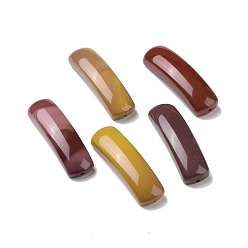 Mookaite Natural Mookaite Connector Charms, Curved Tube, Arch, 36~37x10.5~11x5.5~6mm, Hole: 1.2mm