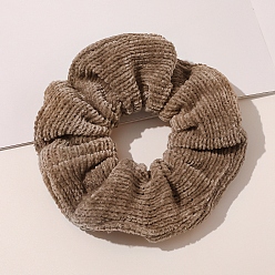 Camel Solid Color Cloth Elastic Hair Accessories, for Girls or Women, Scrunchie/Scrunchy Hair Ties, Camel, 40x100mm