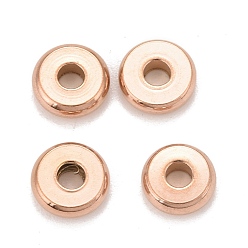 Rose Gold Ion Plating(IP) 304 Stainless Steel Spacer Beads, Donut, 8mm, Hole: 3mm