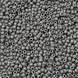 (53D) Opaque Dark Grey Тохо 8/0 круглые бусины, японский бисер, (53 d) непрозрачный темно-серый, 3 мм, отверстие : 1 мм, Около 10000 шт / фунт