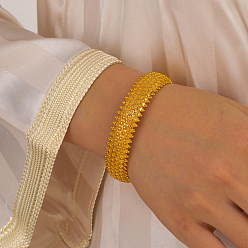 Золотой Винтажные латунные браслеты-манжеты в стиле бохо для женщин, золотые