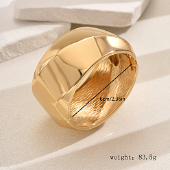 Золотой Браслеты из цинкового сплава в стиле хип-хоп для мужчин и женщин, золотые, внутренний диаметр: 2-3/8 дюйм (6 см)