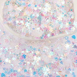 color 15 Mixed sequins manicure illusion sequins 20g diy beauty makeup shell moon stars fantasy glitter powder