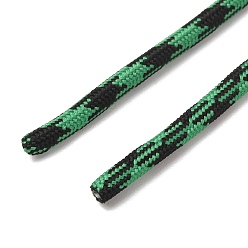 Mittleres Seegrün Polycotton-Geflechtschnur mit Innenkern, Runde, für Schnürsenkel, Schlüsselanhänger, Herstellung von Seilarmbändern, mittleres Seegrün, 5 mm, ca. 90~100 Meter/Bündel