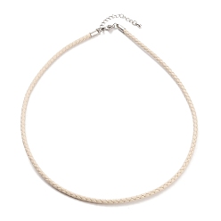 (404) Непрозрачное AB Кислое яблоко Изготовление плетеных круглых браслетов из искусственной кожи, с застежками-карабами из нержавеющей стали цветового тона из нержавеющей стали, цветочный белый, 17-1/8 дюйм (43.6 см)