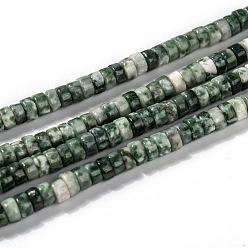 Qinghai Jade Natural Qinghai Jade Beads Strands, Flat Round/Disc, 3.8~4.2x2~4.5mm, Hole: 0.8~1mm, about 152~180pcs/strand, 15.1~15.5 inch(38.5~39.5cm)