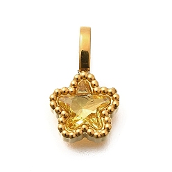 (932FM) Темно-синий аква-матовый с подкладкой 304 из нержавеющей стали горный хрусталь подвески, ионное покрытие (ip), звезды прелести, темно-золотистые, 14.5x8.5x3.5 мм, отверстие : 4.5x2.5 мм