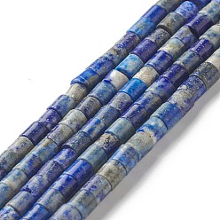 Lapis Lazuli Natural Lapis Lazuli Beads Strands, Column, 4.5x4mm, Hole: 0.6mm, about 89pcs/strand, 14.84 inch(37.7cm)
