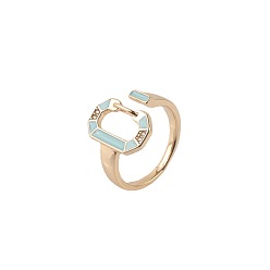 06 Gold Plated Devil Eye Ring for Women - Unique and Stylish Oil Drop Design