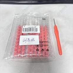 (52) Непрозрачная лаванда Крючок для вязания с алюминиевой ручкой tpr, разноцветные, 140x11.5 мм, штифты : 2.5 мм, 10 шт / комплект