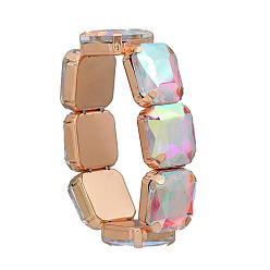 AB color Sparkling Rhinestone Hip Hop Bracelet for Girls - Bold Punk Fashion Jewelry Accessory