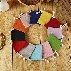 (52) Непрозрачная лаванда Мешочки для упаковки ткани, шнурок сумки, разноцветные, 9x7 см