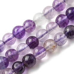 Fluorite Natural Fluorite Beads Strands, Round, 8.5mm, Hole: 1mm, about 46pcs/strand, 14.76''(37.5cm)