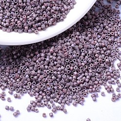 (DB1066) Матовый Металлический Вересково-Золотой Ирис Бусины miyuki delica, цилиндр, японский бисер, 11/0, (db 1066) матовый металлический вереск, золотой ирис, 1.3x1.6 мм, отверстие : 0.8 мм, Около 2000 шт / 10 г