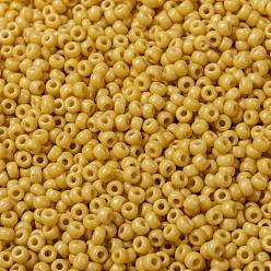 (RR4452) Duracoat Dyed Opaque Banana MIYUKI Round Rocailles Beads, Japanese Seed Beads, 8/0, (RR4452) Duracoat Dyed Opaque Banana, 3mm, Hole: 1mm, about 19000~20500pcs/pound