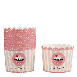 Pink Cupcake Paper Baking Cups, Greaseproof Muffin Liners Holders Baking Wrappers, Pink, 70x55mm, about 50pcs/set