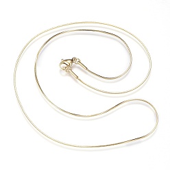 Golden 304 Stainless Steel Snake Chain Necklaces, with Lobster Claw Clasps, Golden, 19.9 inch(50.5cm), 0.9mm