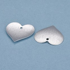 925 Sterling Silver Plated Brass Charms, Heart, 925 Sterling Silver Plated, 19.5x19x1.5mm, Hole: 1.4mm