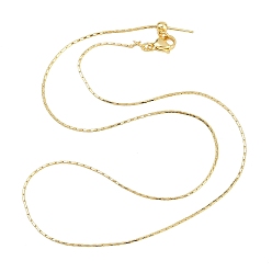 Настоящее золото 18K 0.8мм латунная цепочка «бостон» регулируемые слайдеры ожерелья, без свинца и без кадмия, долговечный, стойки покрытие, реальный 18 k позолоченный, 18.11 дюйм (46 см)