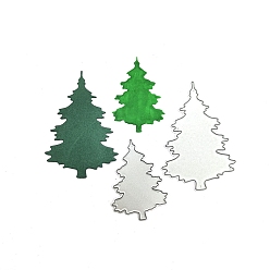Christmas Tree Carbon Steel Cutting Dies Stencils, for DIY Scrapbooking, Photo Album, Decorative Embossing, Paper Card, Matte Platinum Color, Christmas Tree Pattern, 66x79x0.8mm, 2pcs/set