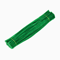 Sea Green Pipe Cleaners, DIY Chenille Stem Tinsel Garland Craft Wire, Sea Green, 300~305x5~7mm, about 95~100 strip/bundle