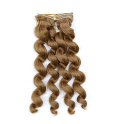 Burgundy High Temperature Fiber Long Wavy Doll Wig Hair, for DIY Girl BJD Makings Accessories, Burgundy, 150~1000mm