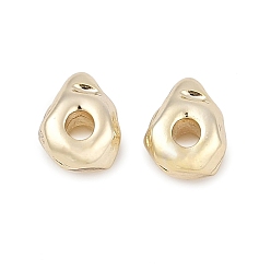 Настоящее золото 14K Латунные бусины, самородки, реальный 14 k позолоченный, 7x5.5x4 мм, отверстие : 1.7~2 мм