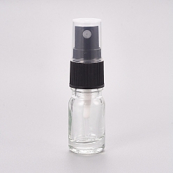 Прозрачный 5 мл аэрозольные баллончики, с тонким распылителем тумана и пылезащитным колпачком, многоразовая бутылка, прозрачные, 7.8x2.2 см, емкость: 5 мл (0.17 жидких унций)