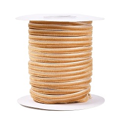 Trigo Cinta de terciopelo, de un solo lado, para el embalaje del regalo, decoración de fiesta, piso, con carretes, trigo, 3~4 mm, aproximadamente 50.00 yardas (45.72 m) / rollo