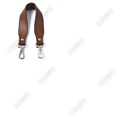 Седло Коричневый 1ручки для сумок из поликарбоната и искусственной кожи, Сплав с застежкой омар, для замены ремней для мешков, золотой свет, седло коричневый, 36.5x3x0.35 см
