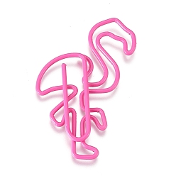 Other Color Flamingo Shape Iron Paperclips, Cute Paper Clips, Funny Bookmark Marking Clips, Pink, 41x26x3mm