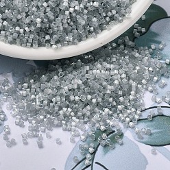 (DB1816) Окрашенный Теневой Серый Шелково-атласный Бусины miyuki delica, цилиндр, японский бисер, 11/0, (db 1816) окрашенный в серый цвет шелковый атлас, 1.3x1.6 мм, отверстие : 0.8 мм, Около 2000 шт / 10 г