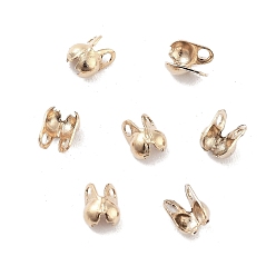 Light Gold Стойки покрытие латунь советы шарик, без кадмия и без свинца, золотой свет, 4x2.5 мм, отверстия : 0.7 mm и 0.8 мм, внутренний диаметр: 1.8 мм