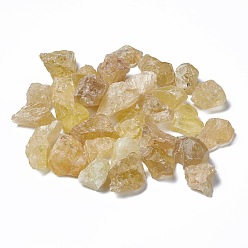 Citrine Rough Raw Natural Citrine Beads, for Tumbling, Decoration, Polishing, Wire Wrapping, Wicca & Reiki Crystal Healing, No Hole/Undrilled, Nuggets, 30~50x26~30x19~24mm, about 38pcs/1000g