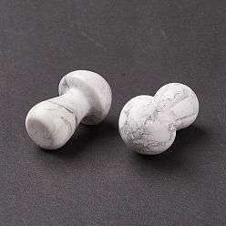 Говлит Натуральный камень говлит гуаша, инструмент для массажа со скребком гуа ша, для спа расслабляющий медитационный массаж, грибовидный, 36.5~37.5x21.5~22.5 мм