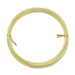 Темный Хаки Текстурированная алюминиевая проволока, гибкая металлическая проволока, для изготовления ювелирных изделий и цветочной проволоки, Темный хаки, 12 датчик, 2 мм, 2 м / рулон (6.5 фут / рулон)