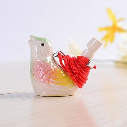 Other Animal Porcelain Whistles, with Polyester Cord, Whistles Toys for Kids Birthday Gift, Animal Pattern, 72x38x55mm