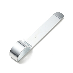 Platinum Zinc Alloy Bangle Cuff Bending Bars, Jewelry Shaping Tool, Platinum, 18.2x2.5x3.2cm