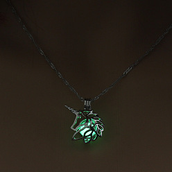 Unicorn Luminous Alloy Pendants, Necklace, Halloween Theme, Unicorn, 17.72 inch(45cm)