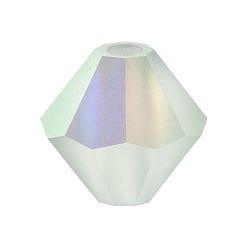 50000 20019 Chrysolite AB Matt Хрустальные бусины preciosa®, чешский хрусталь, биконус(451 69 302 рондель), 50000 20019 хризолит ab матовый, 4 мм, отверстие : 0.8 мм