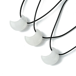 Хрусталь Ожерелья из натурального кварца, воском шнура, луна, 14.17~27.95 дюйм (36~71 см)