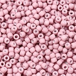 (765) Opaque Pastel Frost Plumeria Тохо 8/0 круглые бусины, японский бисер, (765) непрозрачная пастельная морозная плюмерия, 3 мм, отверстие : 1 мм, Около 1110 шт / 50 г