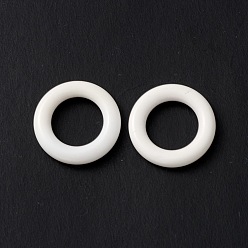 Natural Agate Natural White Agate Donut Charms, 15x3mm, Hole: 9.5mm