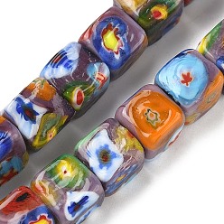 Розово-Коричневый Бусины ручной работы тысячецветник бисера, кубические, розово-коричневый, 9~11x10x10~11 мм, отверстие : 1.2~1.4 мм