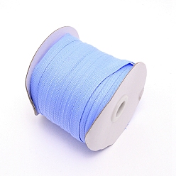 Светло-Голубой Хлопчатобумажные ленты из твила, елочка ленты, для шитья, Небесно-голубой, 3/8 дюйм (10 мм) x 0.84 мм, о 80yards / рулон (73.15 м / рулон)