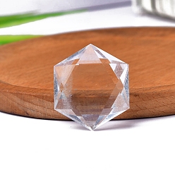 Хрусталь Натуральный кристалл кварца, фигурки звезды Давида, статуэтки для украшения рабочего стола для домашнего офиса, 30 мм