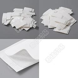 Clear 3 Styles Transparent Acrylic Double-sided Tape, Non-Marking Removable Gel Tape, Rectangle, Clear, 28~60x15~30.5x2mm, 80pcs/box