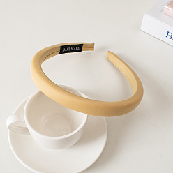 3# Yellow Простые однотонные пучки волос, винтажная увеличивающая повязка на голову - элегантный головной убор-заколка